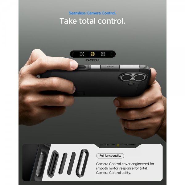 Spigen iPhone 17 Cover Tough Armor T MagFit Sort