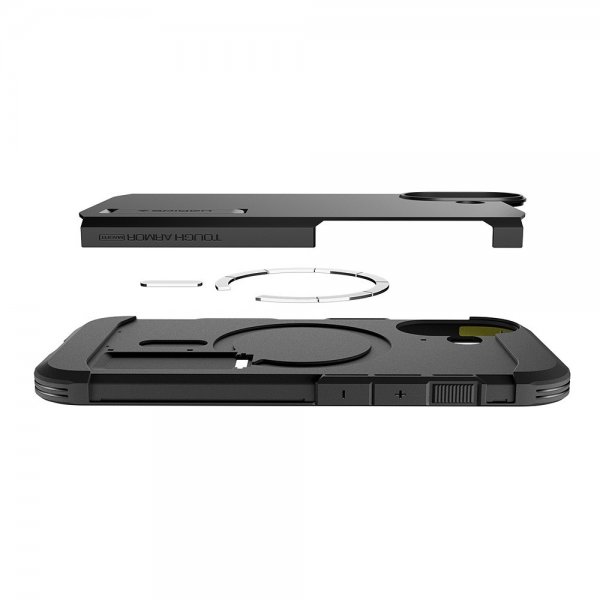 Spigen iPhone 17 Cover Tough Armor T MagFit Sort