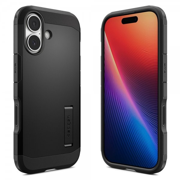 Spigen iPhone 17 Cover Tough Armor T MagFit Sort