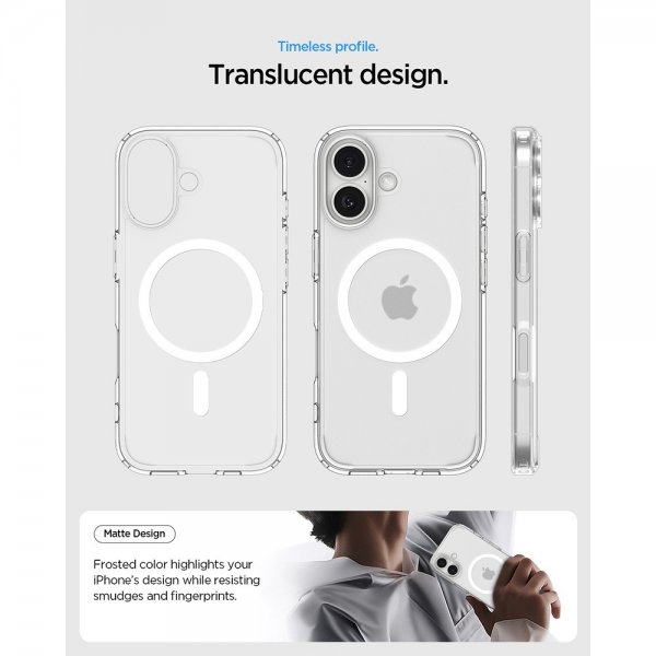 Spigen iPhone 17 Cover Ultra Hybrid MagFit Frost White