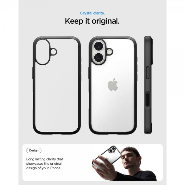 Spigen iPhone 17 Cover Ultra Hybrid Mat Sort