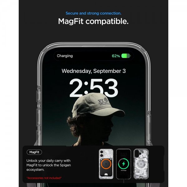 Spigen iPhone 17 Cover Ultra Hybrid Zero One MagFit Hvid