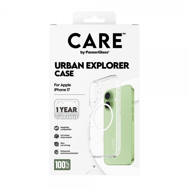 CARE by PanzerGlass iPhone 17 Cover Urban Explorer MagSafe Hvid