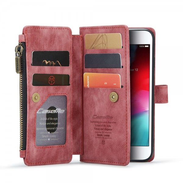 CaseMe iPhone 6/6S/7/8/SE Cover C30 Series Rød