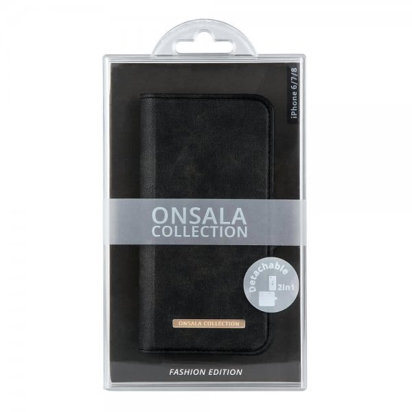 Onsala iPhone 6/6S/7/8/SE Cover Fashion Edition Aftageligt Cover Midnight Black