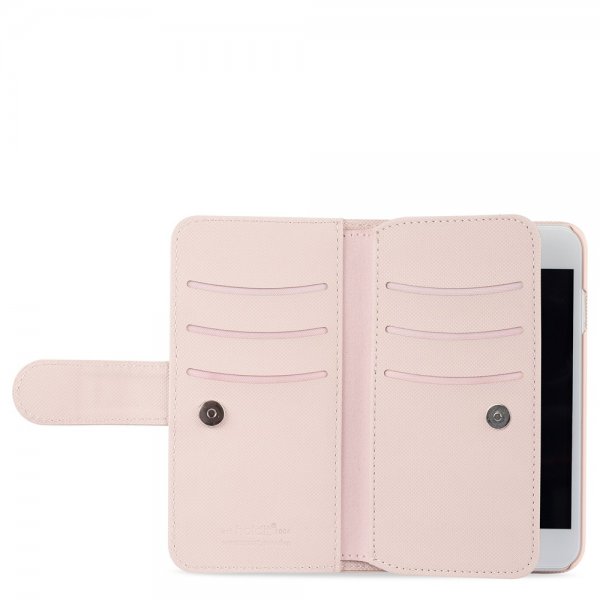 holdit iPhone 6/6S/7/8/SE Cover Wallet Case Extended Magnet Aftageligt Cover Blush Pink