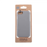 Onsala iPhone 6/6S/7/8/SE Cover Ægte Læder Grå