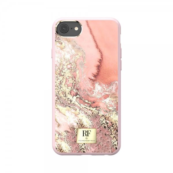 Richmond & Finch iPhone 6/6S/7/8/SE Cover Pink Marble Gold