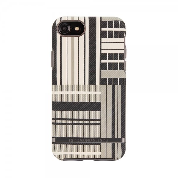 Richmond & Finch iPhone 6/6S/7/8/SE Cover Platinum Stripes