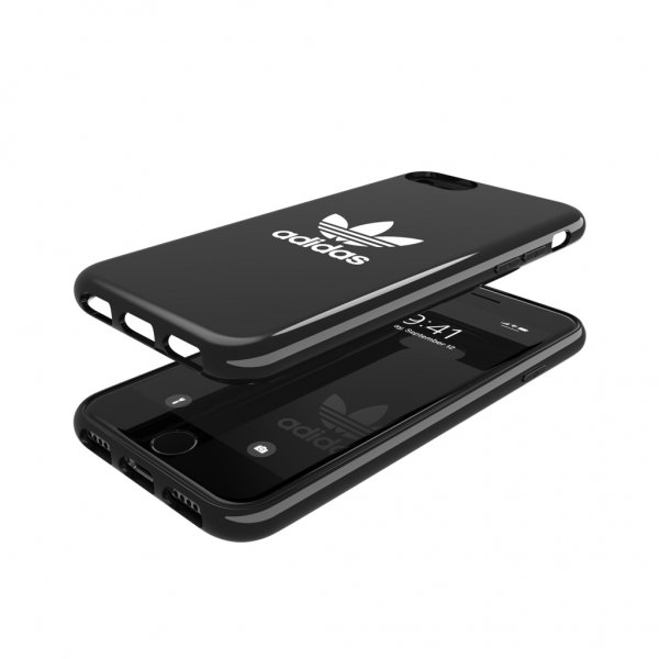 Adidas iPhone 6/6S/7/8/SE Cover Snap Case Trefoil Sort
