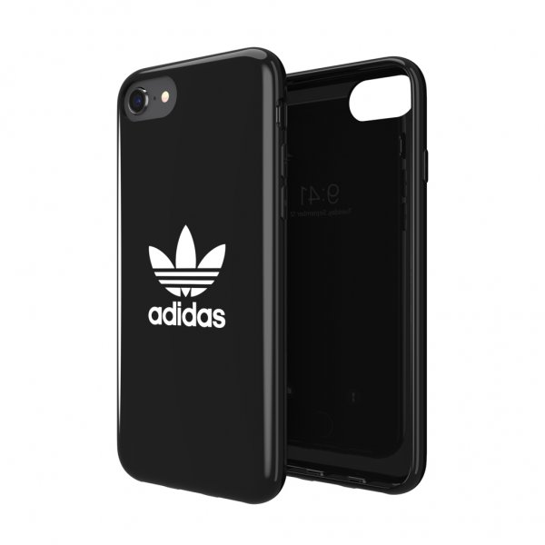 Adidas iPhone 6/6S/7/8/SE Cover Snap Case Trefoil Sort