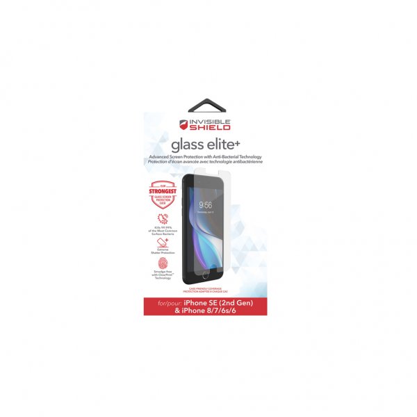ZAGG InvisibleShield iPhone 6/6S/7/8/SE Skærmbeskyttelse Glass Elite+