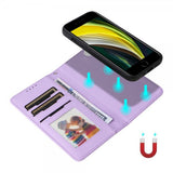Betopnice iPhone 6/6S/7/8/SE Cover med Aftageligt Cover 005 Lilla