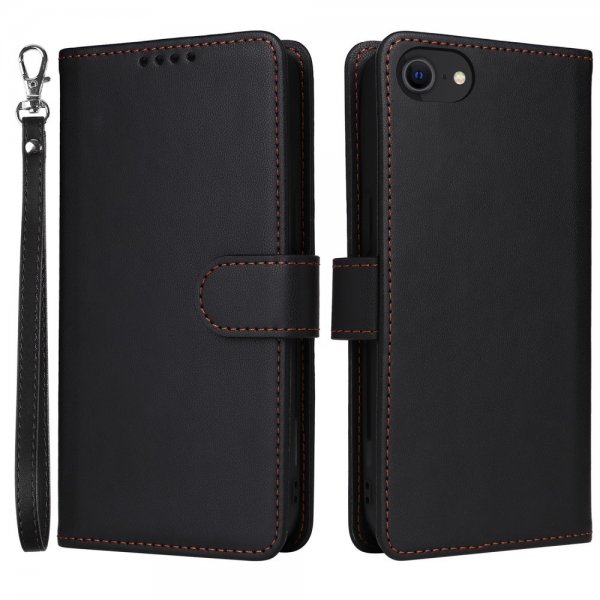 Betopnice iPhone 6/6S/7/8/SE Cover med Aftageligt Cover 005 Sort