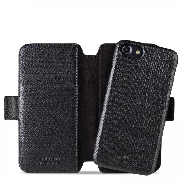 holdit iPhone 6/6S/7/8/SE Cover Wallet Case Magnet Serpent Black