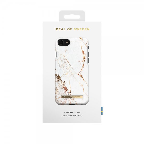Ideal of Sweden iPhone 6/6S/7/8/SE Cover Fashion Case Carrara Gold