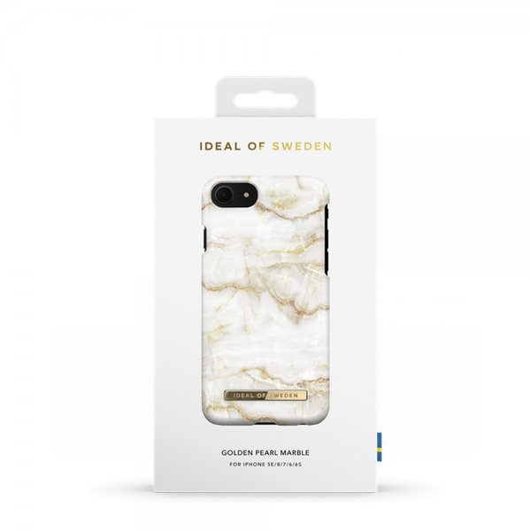 Ideal of Sweden iPhone 6/6S/7/8/SE Cover Fashion Case Golden Pearl Marble