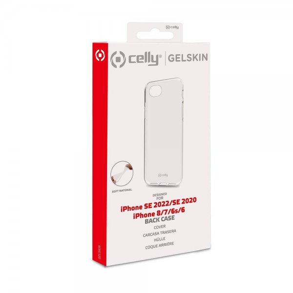 Celly iPhone 6/6S/7/8/SE Cover GELSKIN Gennemsigtig
