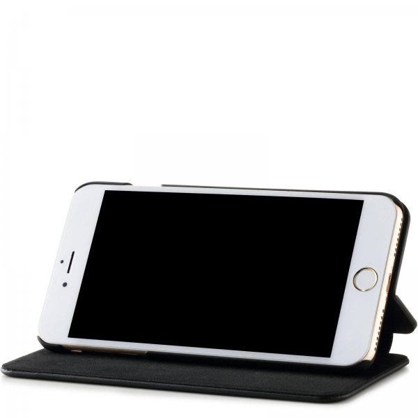 holdit iPhone 6/6S Plus/iPhone 7 Plus/iPhone 8 Plus Cover SlimFlip Wallet Sort