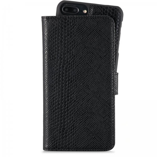 holdit iPhone 6/6S Plus/iPhone 7 Plus/iPhone 8 Plus Cover Wallet Case Magnet Serpent Black