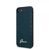 Guess iPhone 7/8/SE Cover Croco Blå