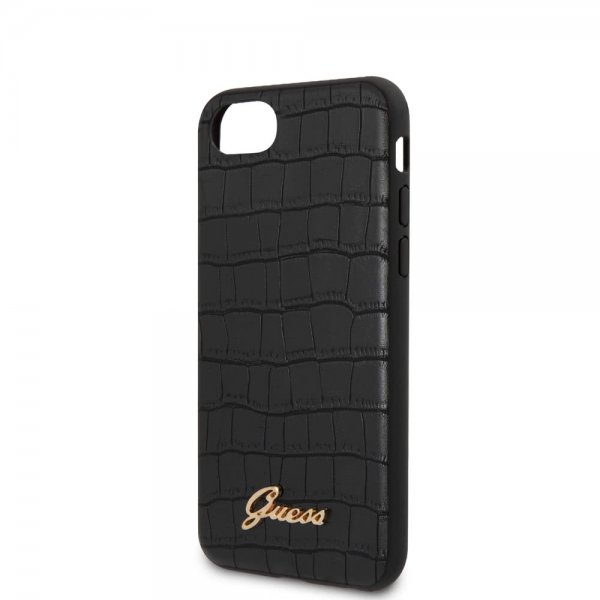 Guess iPhone 7/8/SE Cover Croco Sort