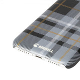 Krusell iPhone 7/8/SE Cover Limited Plaid Dark Grey