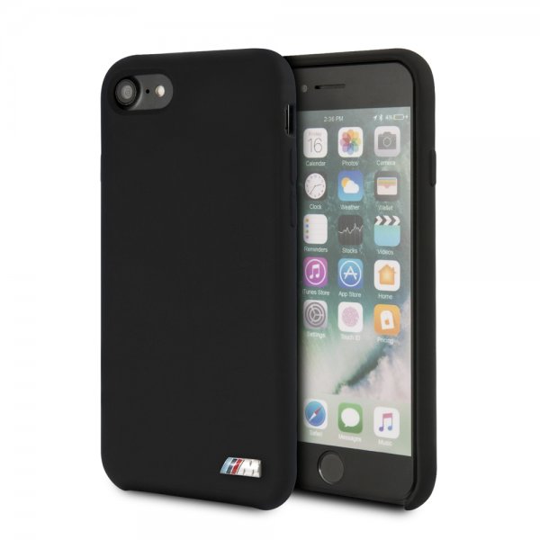 BMW iPhone 7/8/SE Cover med Logo Sort