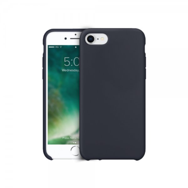 Xqisit iPhone 7/8/SE Cover Silikone Midnight Blue