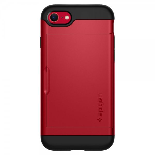 Spigen iPhone 7/8/SE Cover Slim Armor CS Rød