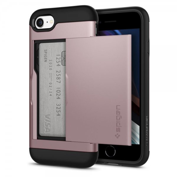 Spigen iPhone 7/8/SE Cover Slim Armor CS Rosaguld