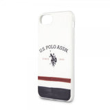 U.S. Polo iPhone 7/8/SE Cover Tricolore Hvid