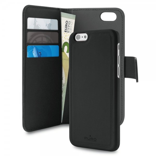 Puro iPhone 7/8/SE Cover Wallet Detachable 2 in 1 Sort