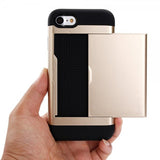iPhone 7/8/SE Cover Card Slide Blå