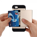 iPhone 7/8/SE Cover Card Slide Blå