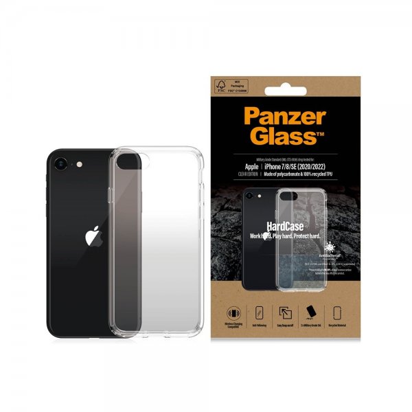 PanzerGlass iPhone 7/8/SE Skal HardCase Transparent