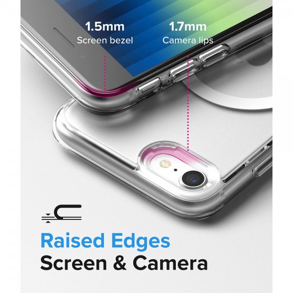 Ringke iPhone 7/8/SE Cover Fusion Magnetic MagSafe Mat Klar