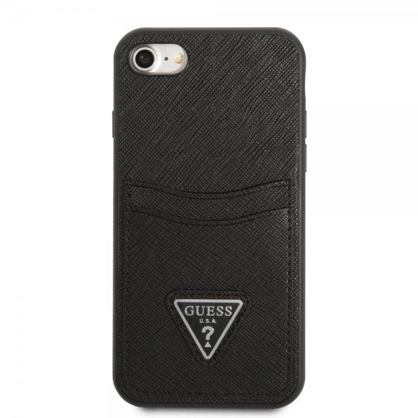 Guess iPhone 7/8/SE Cover Saffiano Double Cardslot Sort