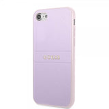Guess iPhone 7/8/SE Cover Saffiano Metal Logo Lilla