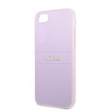 Guess iPhone 7/8/SE Cover Saffiano Metal Logo Lilla