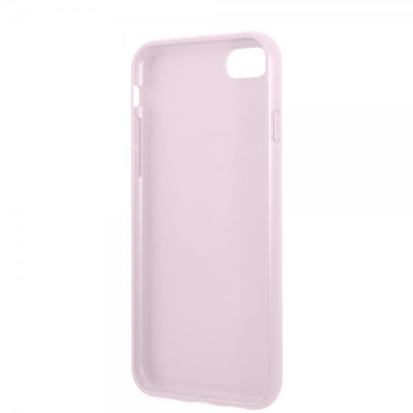 Guess iPhone 7/8/SE Cover Saffiano Metal Logo Lilla
