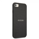 Guess iPhone 7/8/SE Cover Saffiano Metal Logo Sort