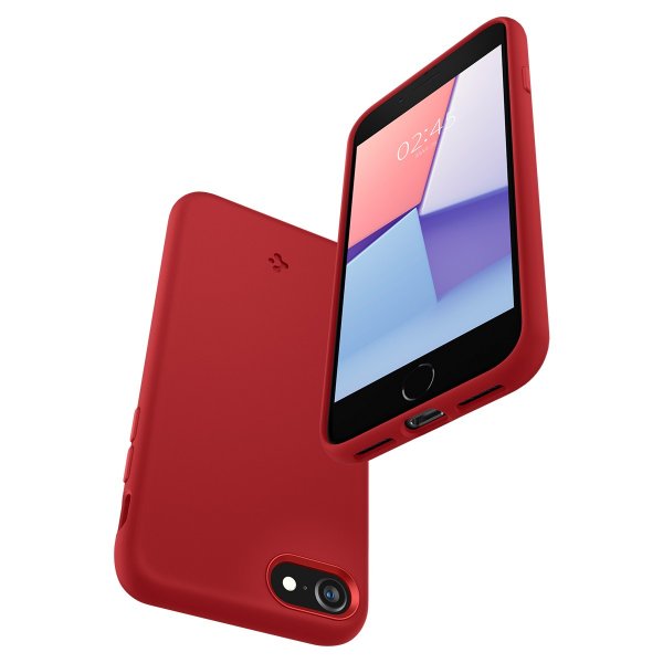 Spigen iPhone 7/8/SE Cover Silicone Fit Rød