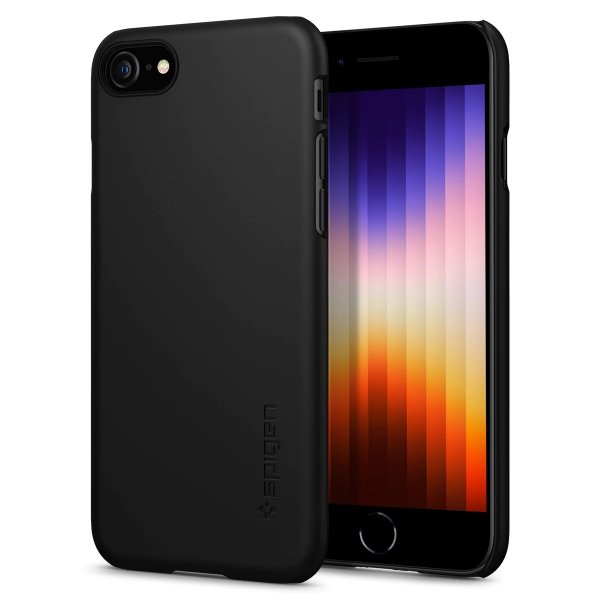 Spigen iPhone 7/8/SE Cover Thin Fit Sort