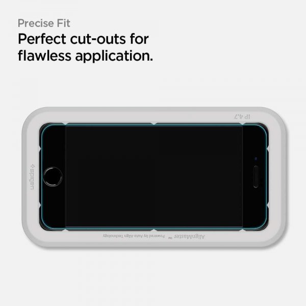 Spigen iPhone 7/8/SE Skærmbeskyttelse GLAS.tR ALIGNmaster