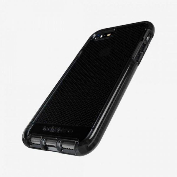 Tech21 iPhone 7/8/SE Cover Evo Check TPU Gennemsigtig Sort