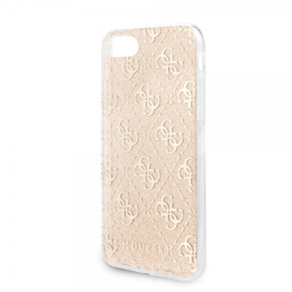 Guess iPhone 7/8/SE Cover Glitter Guld