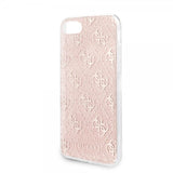 Guess iPhone 7/8/SE Cover Glitter Cover Peony Rosa