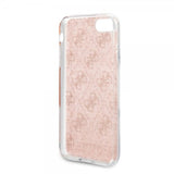 Guess iPhone 7/8/SE Cover Glitter Cover Peony Rosa