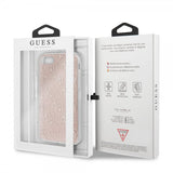 Guess iPhone 7/8/SE Cover Glitter Cover Peony Rosa